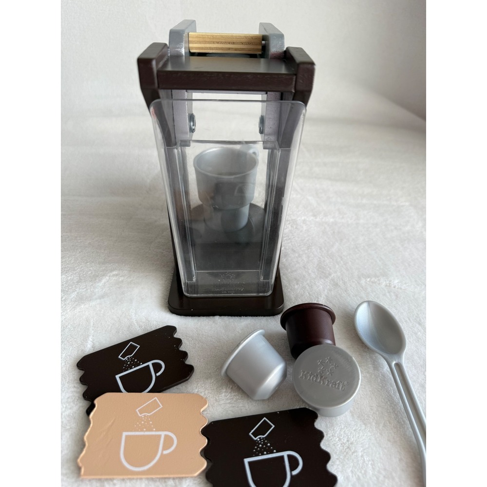 KidsKraft Wooden Keurig Coffee Maker‎ Toy Brown Kitchen Pretend Play - Picture 7 of 12